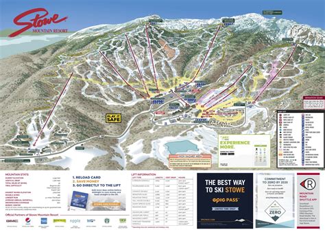 stowe mountain ski trail map.